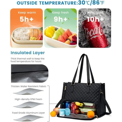 DualCarry™ | 2-in-1 Laptoptasche mit Isolierfach – stilvoll, organisiert & praktisch
