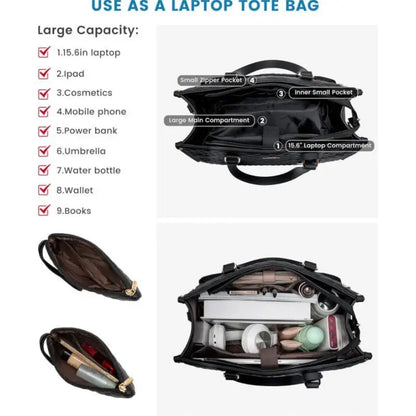 DualCarry™ | 2-in-1 Laptoptasche mit Isolierfach – stilvoll, organisiert & praktisch