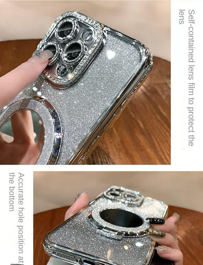 Luxus Glitzer Spiegel Handyhülle mit Ringhalter – Stil, Schutz & Glamour in einem!