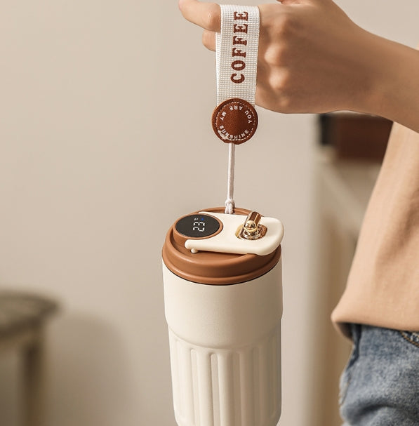 Premium Thermobecher mit LED-Temperaturanzeige – Stilvoll & Auslaufsicher