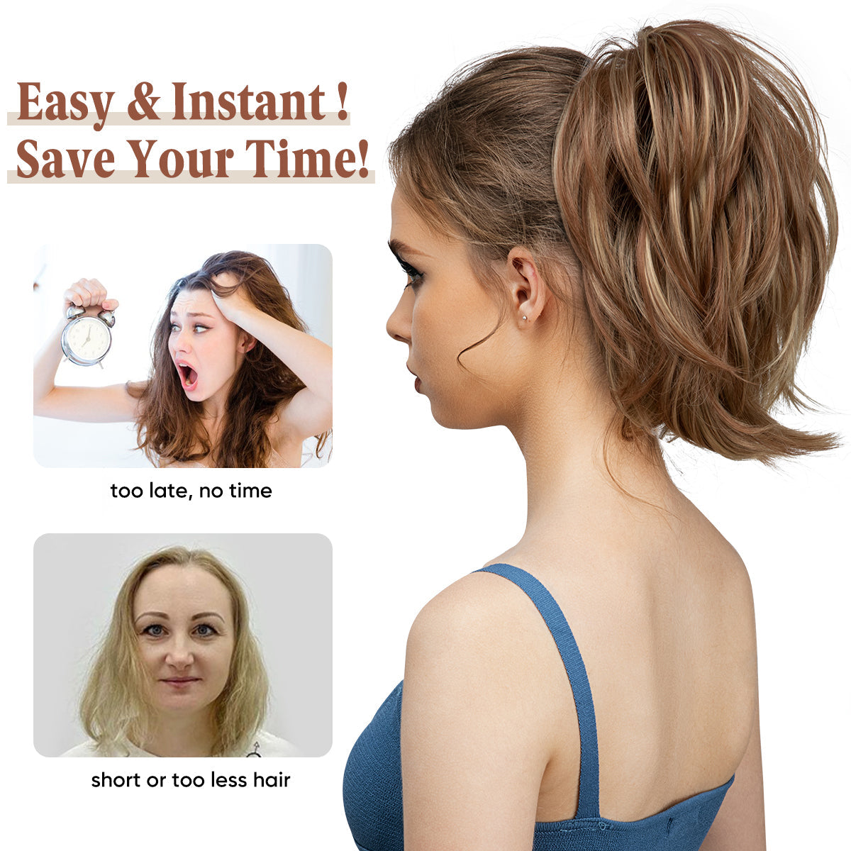 Grande™ – Voluminöser Pferdeschwanz mit Krallenclip | 50 % RABATT