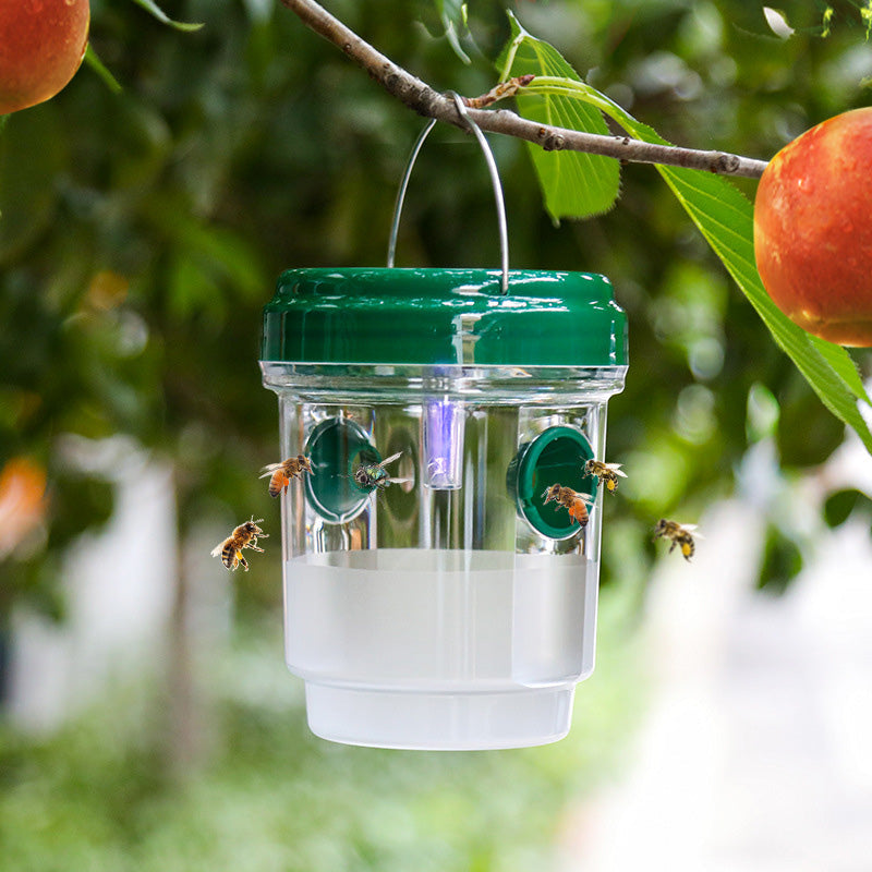 Solarbetriebene Wespenfalle mit LED-Anlockung | 1+1 GRATIS