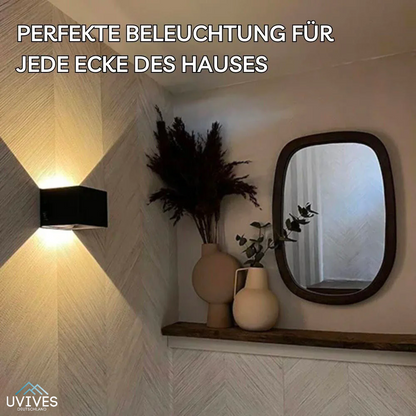 Kabellose Wandleuchte im Wohnbereich