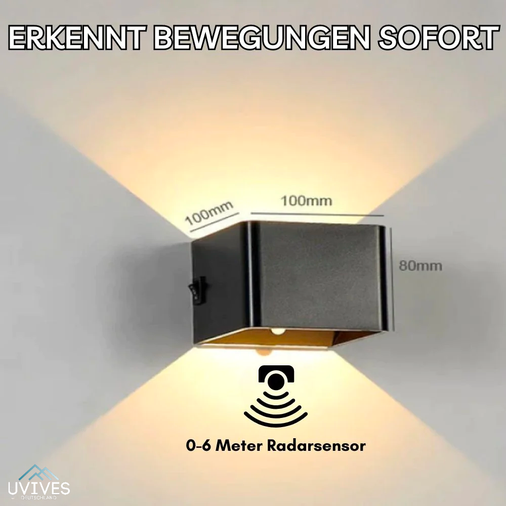 Wandleuchte mit Bewegungssensor