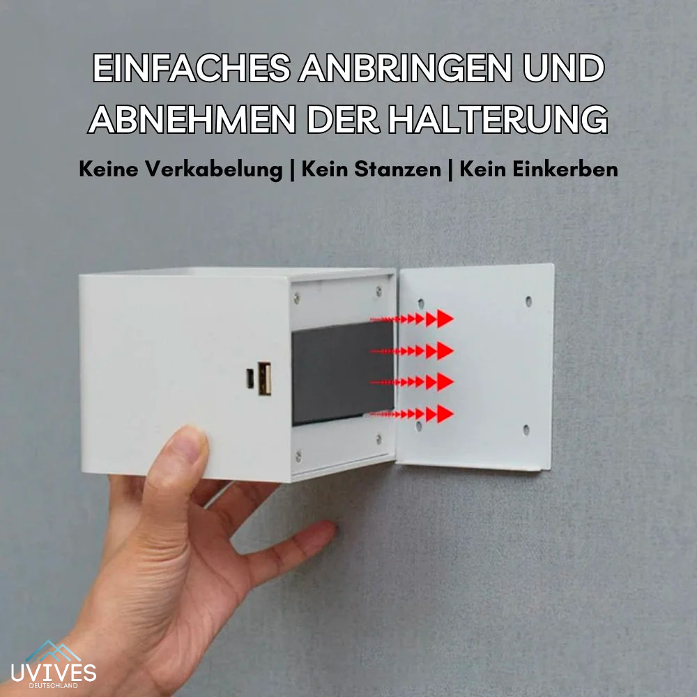 Wandleuchte einfache Anbringung