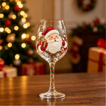 Weihnachtsglas auf dem Tisch