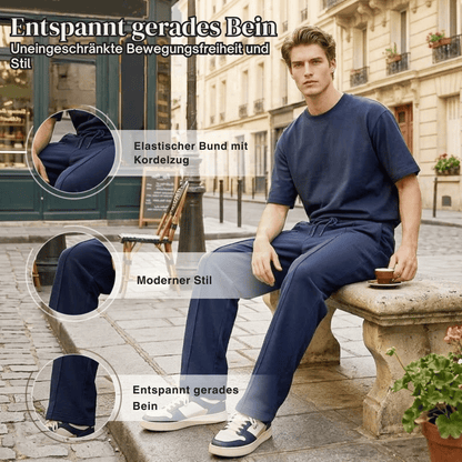 Stretch-Jogginghose Herren mit Kordelzug bequem
