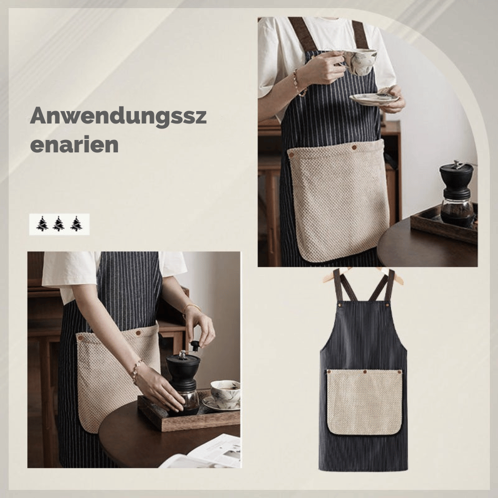 1+1 GRATIS PAKET - Wasserdichte Schürze mit Kreuz-Rücken-Design | WaterShield