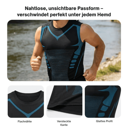 1+1 in kaching - Kompressions-Tanktop für Männer schlankmachend | CoreSlim