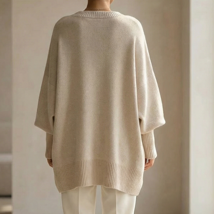 Oversized Pullover mit asymmetrischem Saum