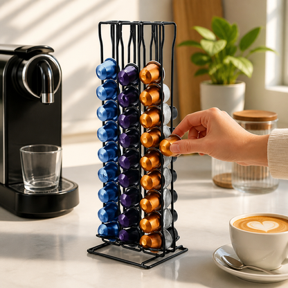 Kaffeekapselhalter an der Kaffeemaschine