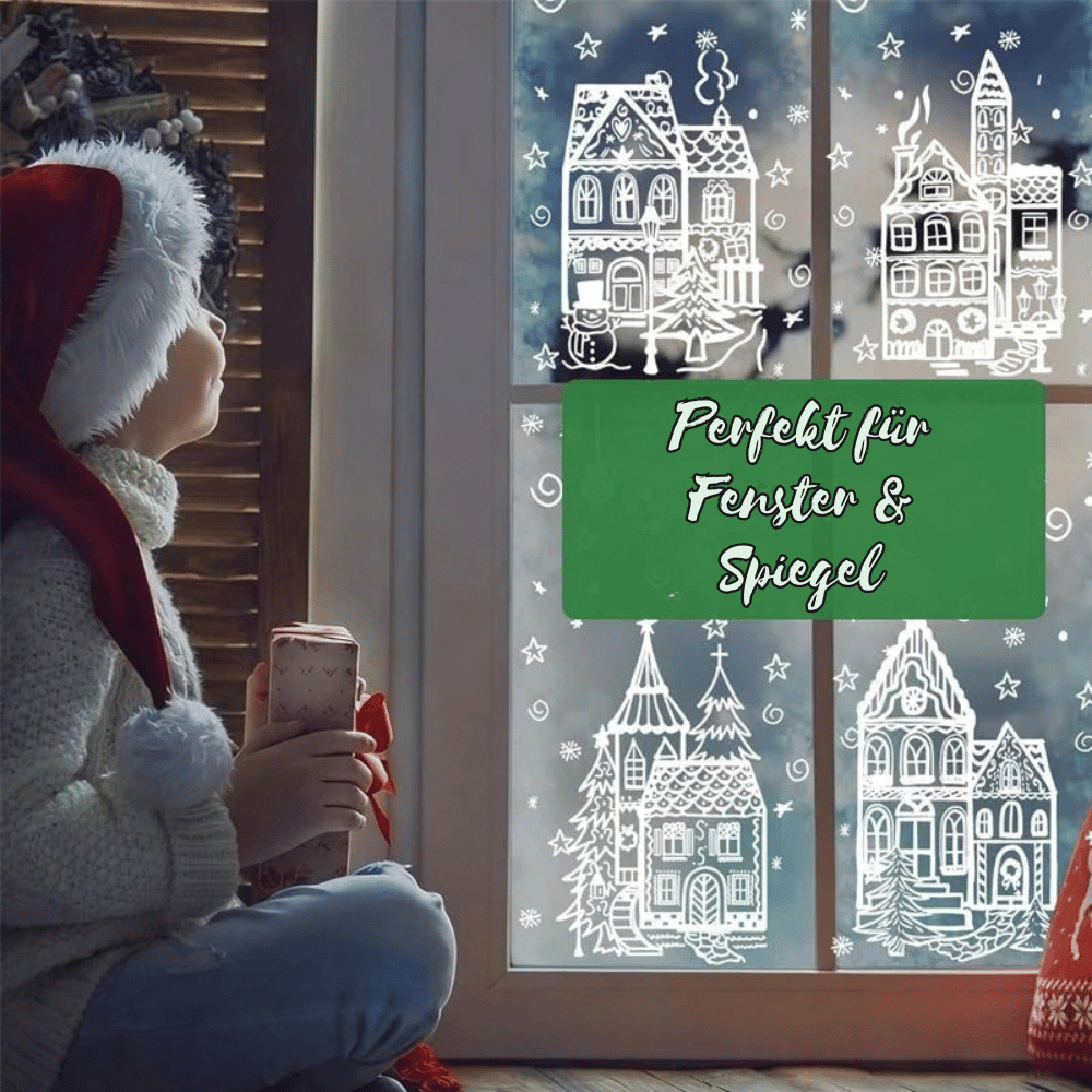 Weihnachts-Fensteraufkleber mit festlichen Motiven, Bild 8