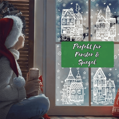Weihnachts-Fensteraufkleber mit festlichen Motiven, Bild 8