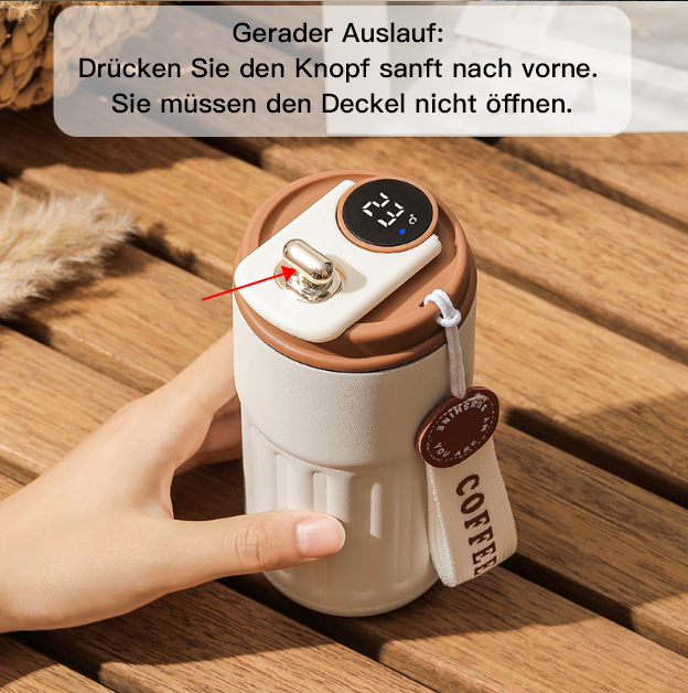 Premium Thermobecher mit LED-Temperaturanzeige – Stilvoll & Auslaufsicher