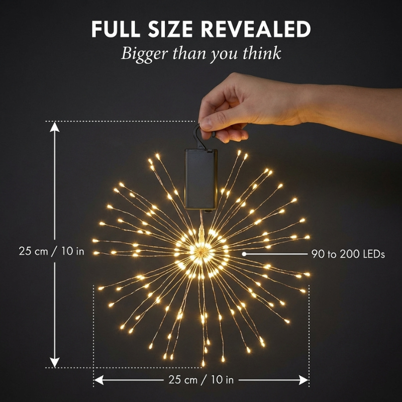 Luminflare™ | Erleuchten Sie Ihre Außenbereiche mit dem atemberaubenden Solar-Sternenexplosionsschein