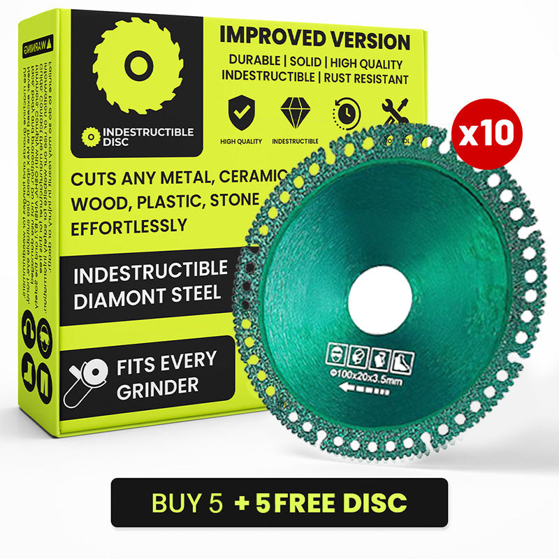 2+1 GRATIS | Unzerstörbare Diamant-Trennscheibe – Schneidet Metall, Stein, Holz & Keramik mühelos!