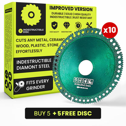 2+1 GRATIS | Unzerstörbare Diamant-Trennscheibe – Schneidet Metall, Stein, Holz & Keramik mühelos!