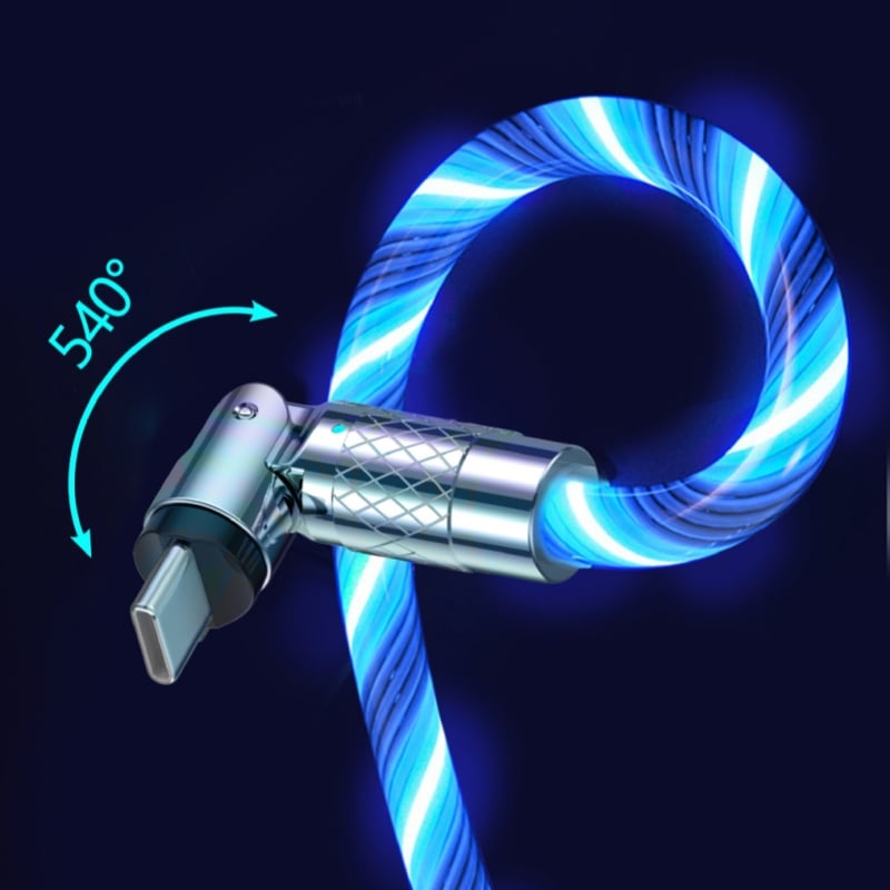 LedCharge™ – 540° drehbarer Stecker & USB-Kabel für ultraschnelles Laden | 50 % Rabatt