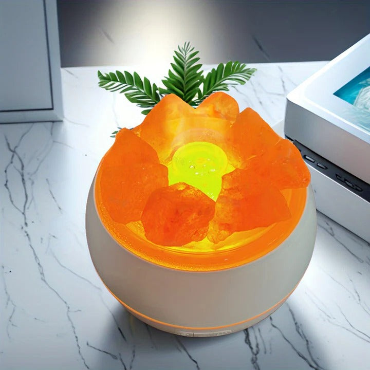 3-in-1 Salzlampe und Aroma-Diffuser mit Himalaya-Salz