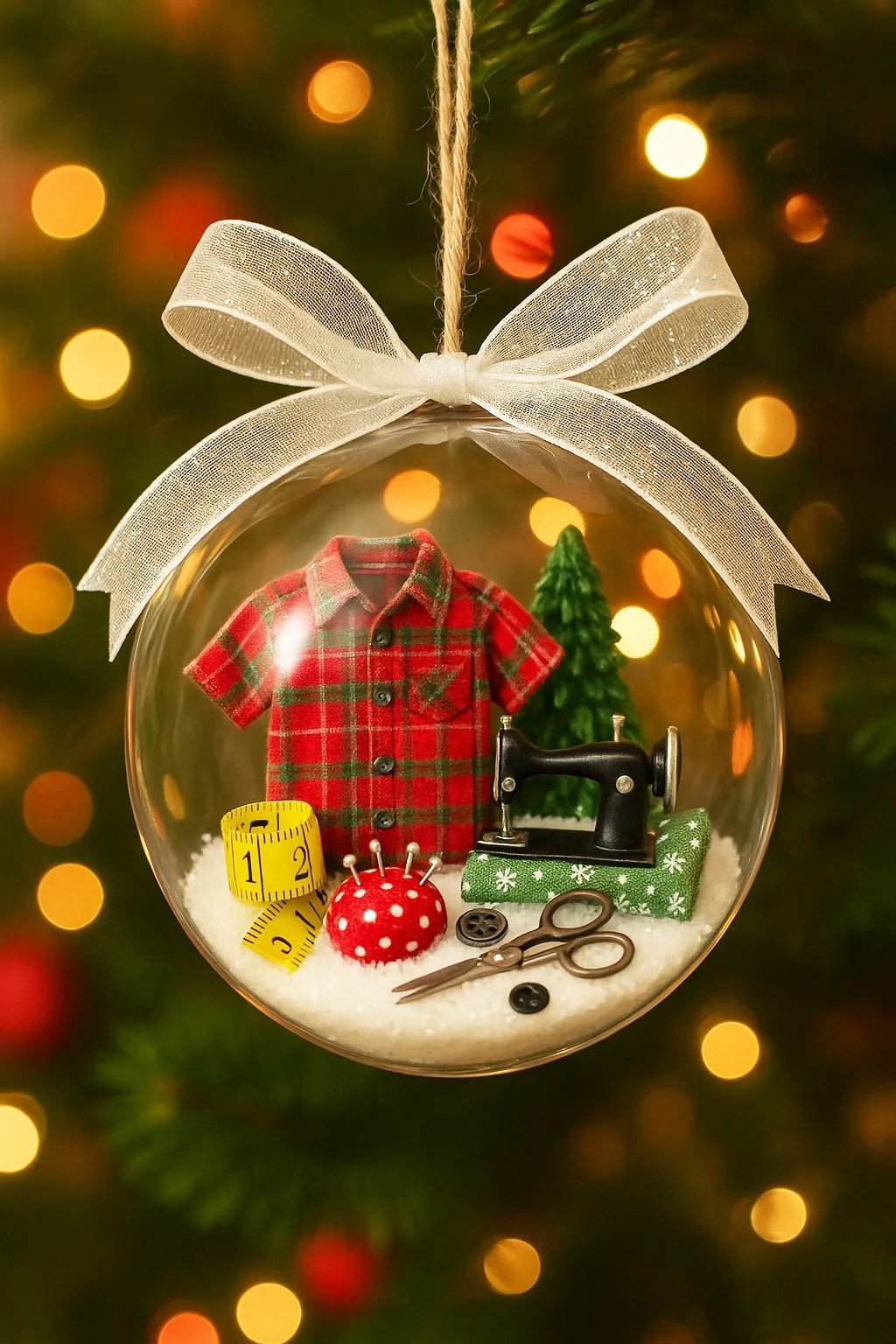 DIY Weihnachtskugel Mini-Nähwelt