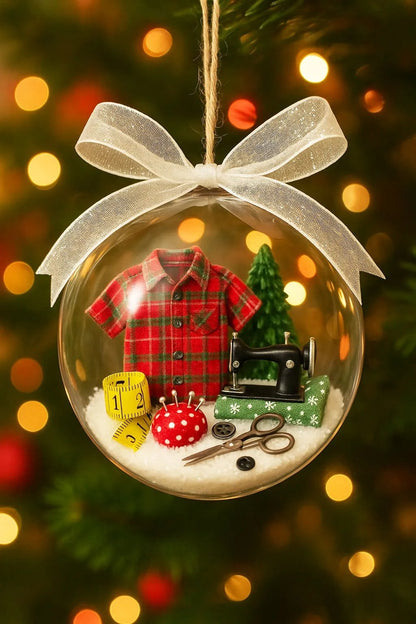 DIY Weihnachtskugel Mini-Nähwelt