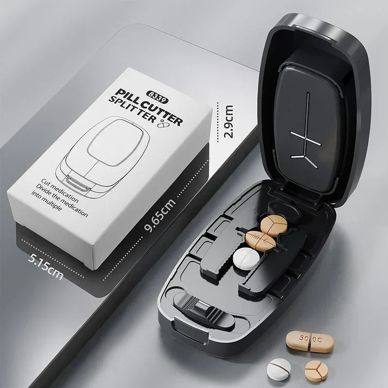 PillMate™ | Kompakter Tablettenteiler mit Klingenführung