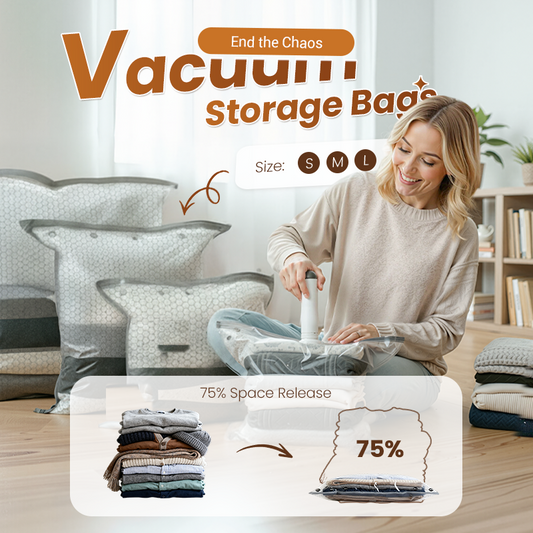 SpaceSavvy™ | Vakuumbeutel Set | Elektrisch, wiederaufladbar & platzsparend
