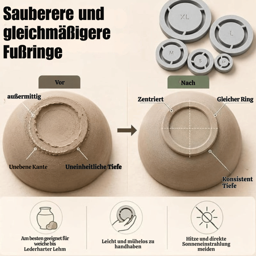 1+1 in Kaching - 1Präzisions-Zentrierwerkzeug 5er-Set für Keramik | CenterCraft
