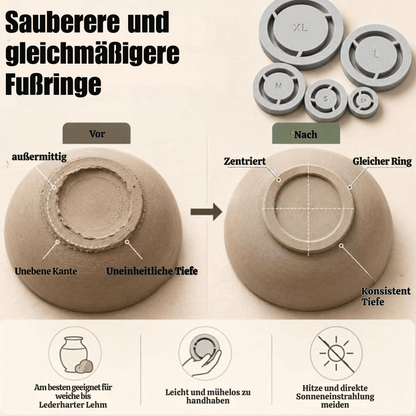 1+1 in Kaching - 1Präzisions-Zentrierwerkzeug 5er-Set für Keramik | CenterCraft
