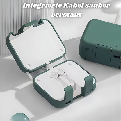 TravelCharge™ | Faltbarer Handyhalter mit Powerbank
