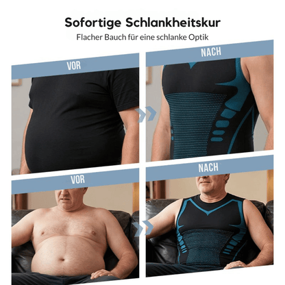 1+1 in kaching - Kompressions-Tanktop für Männer schlankmachend | CoreSlim