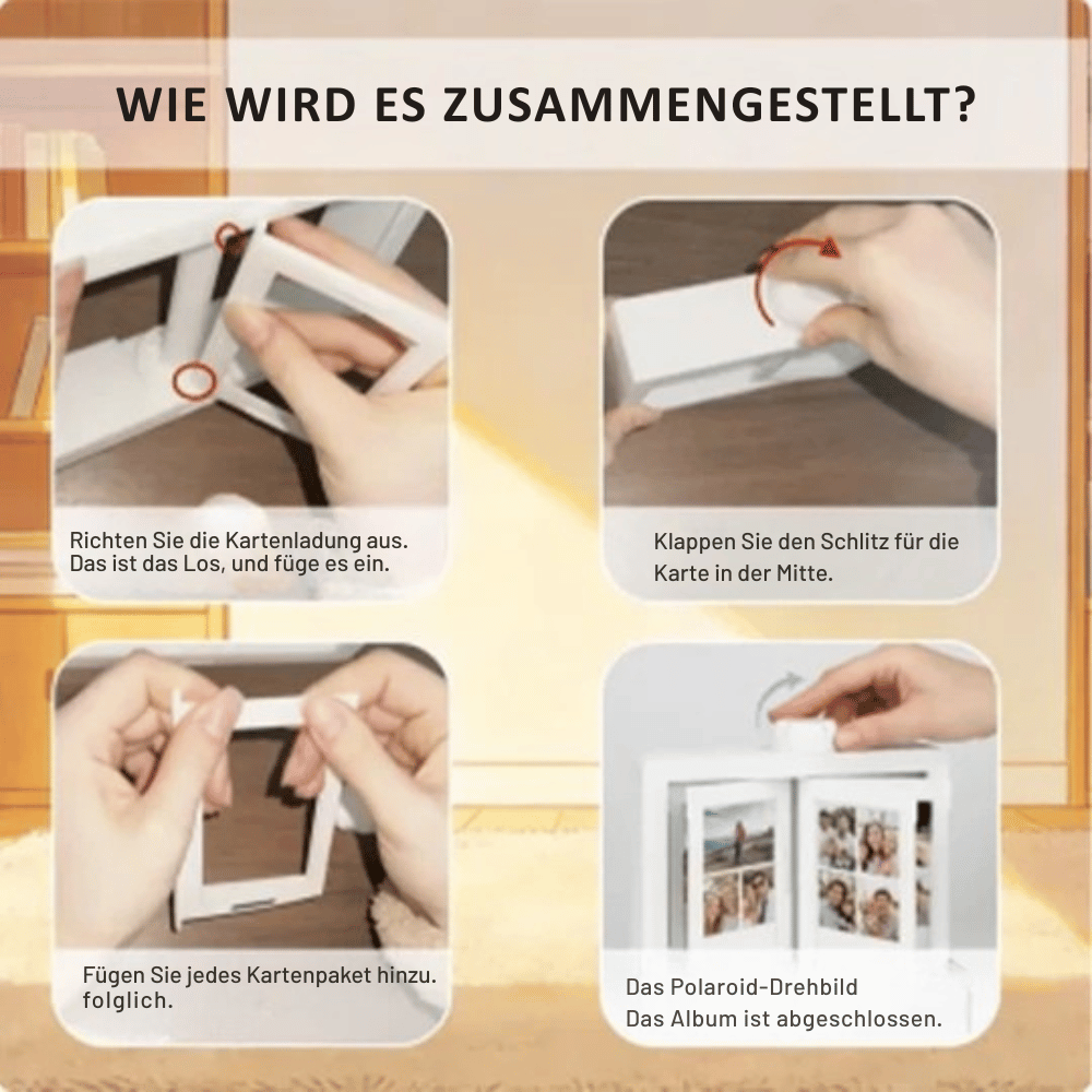 1+1 GRATIS | Foto-Fliprahmen für Sofortbilder – deine Lieblingsmomente zum Durchblättern