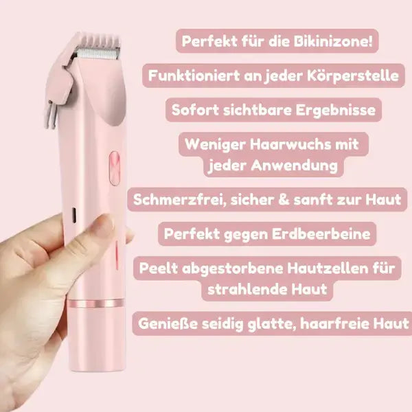 SeidenGlanz™ | 2 in 1 Damenrasierer für glatte und gepflegte Haut
