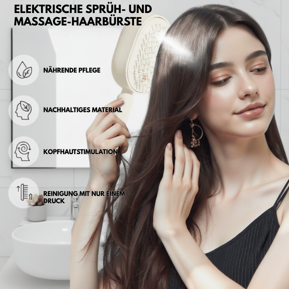 Entwirrbürste mit Kopfhautmassage & Feuchtigkeit – sanft entwirren ohne Ziepen