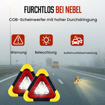 🚨 2-in-1 Solar-Warndreieck-Leuchten für den Notfall