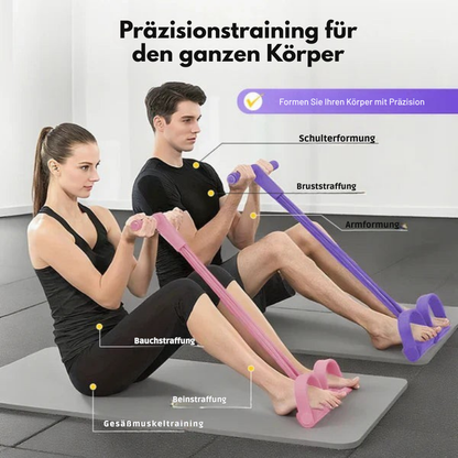 1+1 GRATIS - Ganzkörpertrainer mit Widerstandsbändern für Zuhause und Reisen