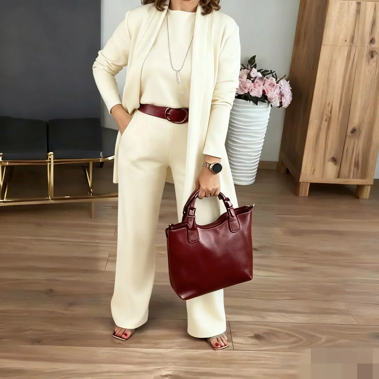 Nur heute 50 % Rabatt sichern - Elegantes 3-teiliges Damen-Set