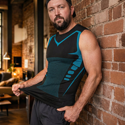 1+1 in kaching - Kompressions-Tanktop für Männer schlankmachend | CoreSlim