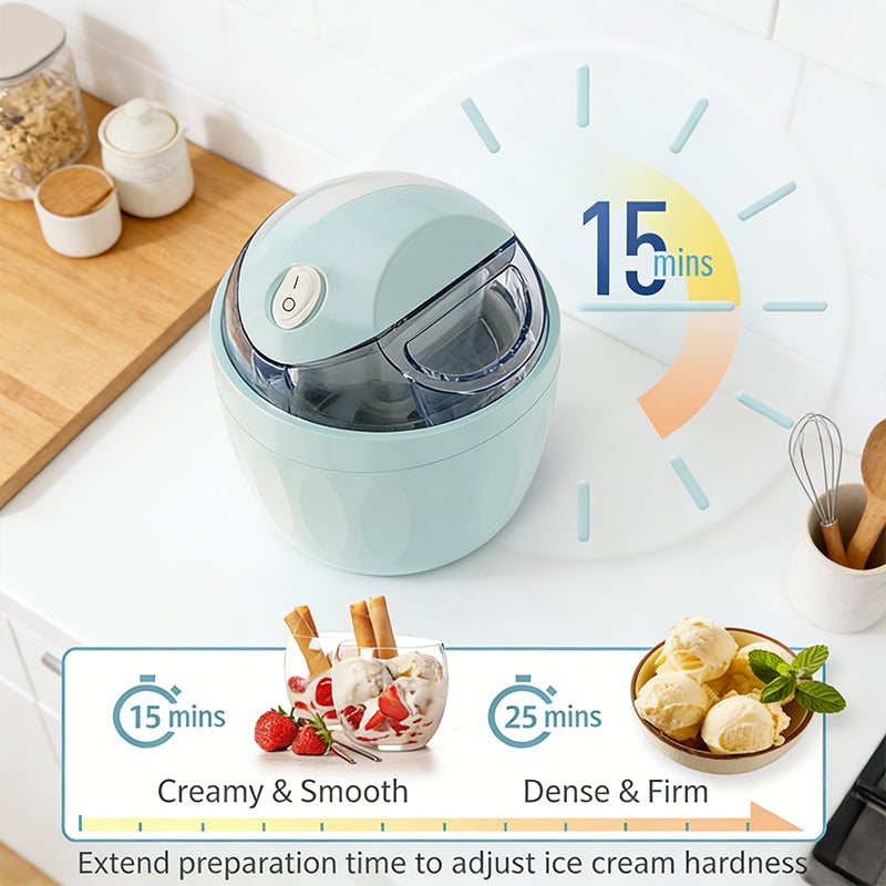 ChillCraft™ | 3-in-1 Dessert Maker – Eis, Sorbet & Joghurt Maschine, kompakt & schnell
