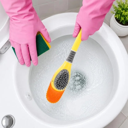 SplashMate™ | Hygienische Silikon-Toilettenbürste mit Entenhalter