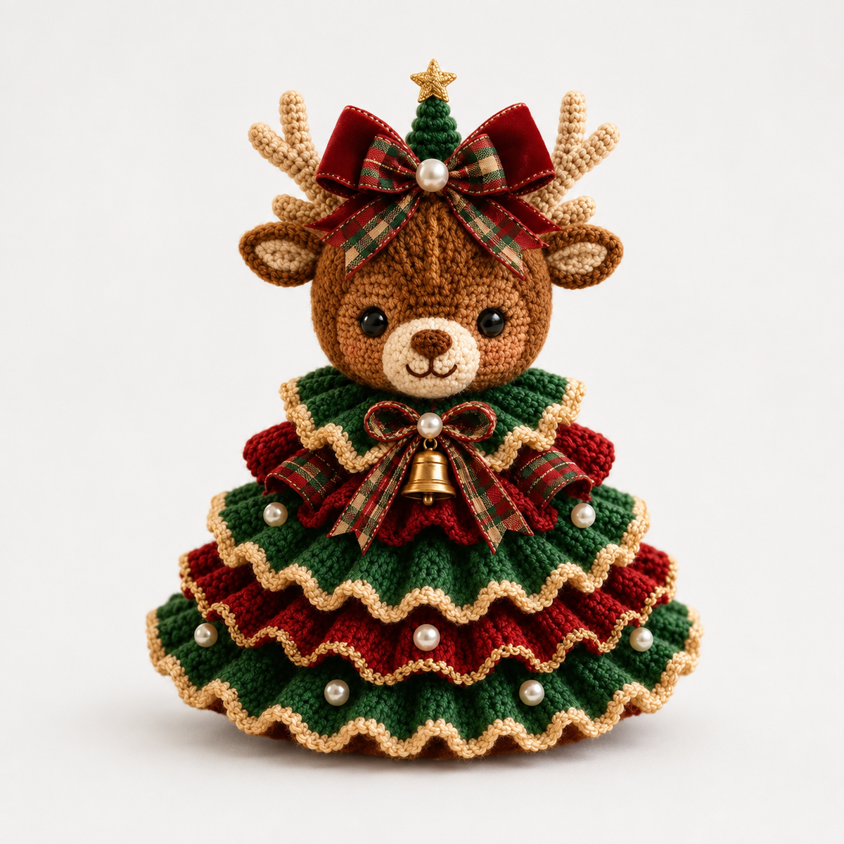 DIY Häkelset Hochlandrind Weihnachtsanhänger