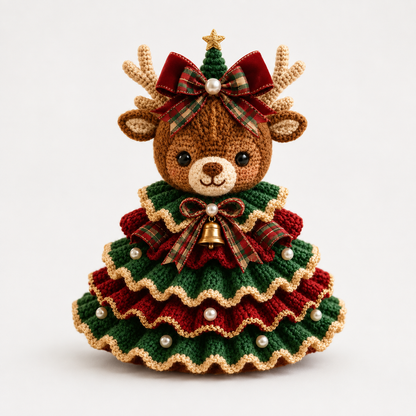 DIY Häkelset Hochlandrind Weihnachtsanhänger