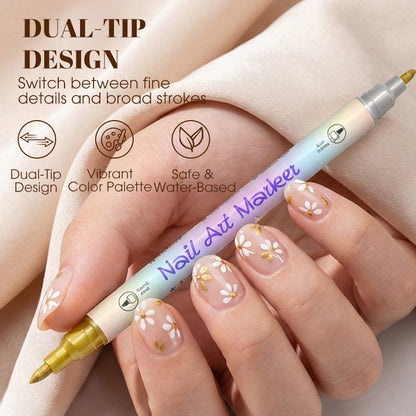 NailArt Glow™ | Nail-Art Stifte für feine Details – Salon-Nägel ganz ohne Salon