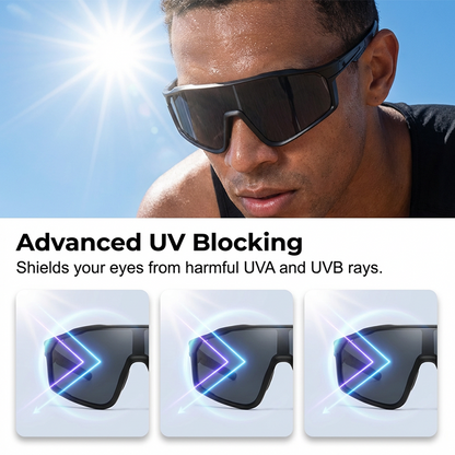 VisionFlex™ | Sportbrille – Photochrom, UV-Schutz & Panorama-Design