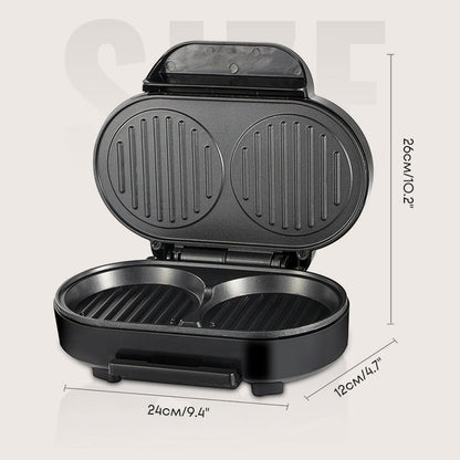 EmberGrill™ | Frühstücksgrill | 1000W, Antihaft & schnelles Kochen