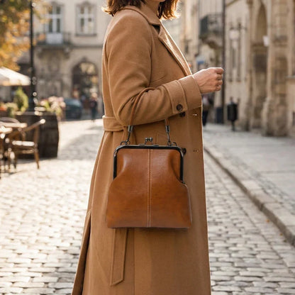Alicia — Vintage Muschel-Umhängetasche | 50% RABATT