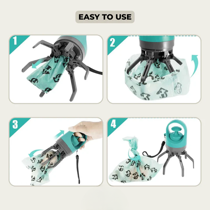 CleanPaw Greifer™ | Hygienische Einhand-Hundekotaufnahme leicht gemacht