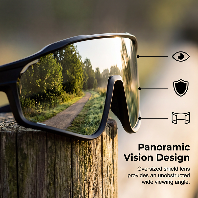 VisionFlex™ | Sportbrille – Photochrom, UV-Schutz & Panorama-Design