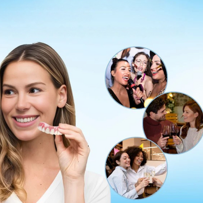SmileFit™ - Kosmetischer Zahnersatz | Natürliches Aussehen | Einfache Passform & Komfort | Hochwertiges Silikon