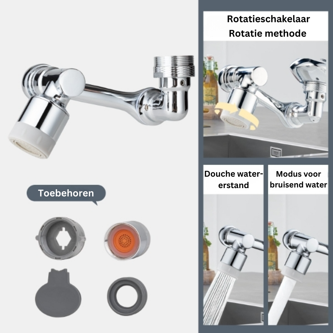 TwistTap™ – 1080-Grad-drehbare Verlängerungskran für flexible & praktische Nutzung | 50% Rabatt
